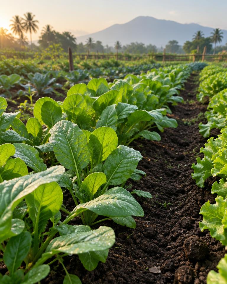Greens growing at VIDHAI